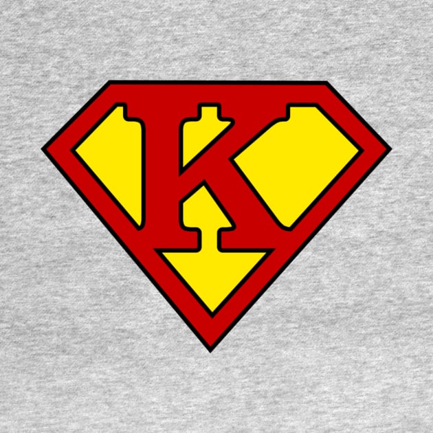 Superhero Symbol Letter K by NextLevelDesignz